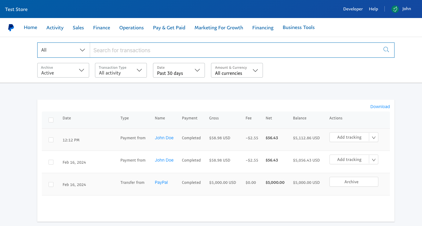 Account Funds Added
