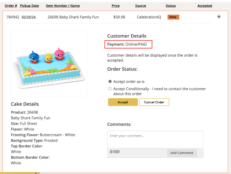 CIQ Order Queue