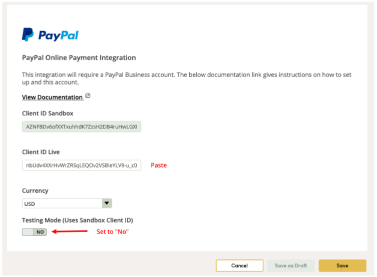 CIQ PayPal Live